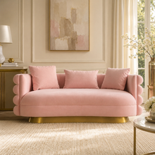 Huda Pink Loveseat