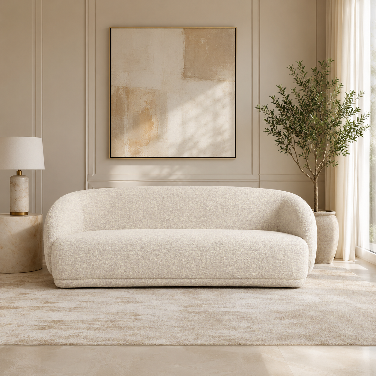 Boho Boucle Sofa (214/240/275cm)