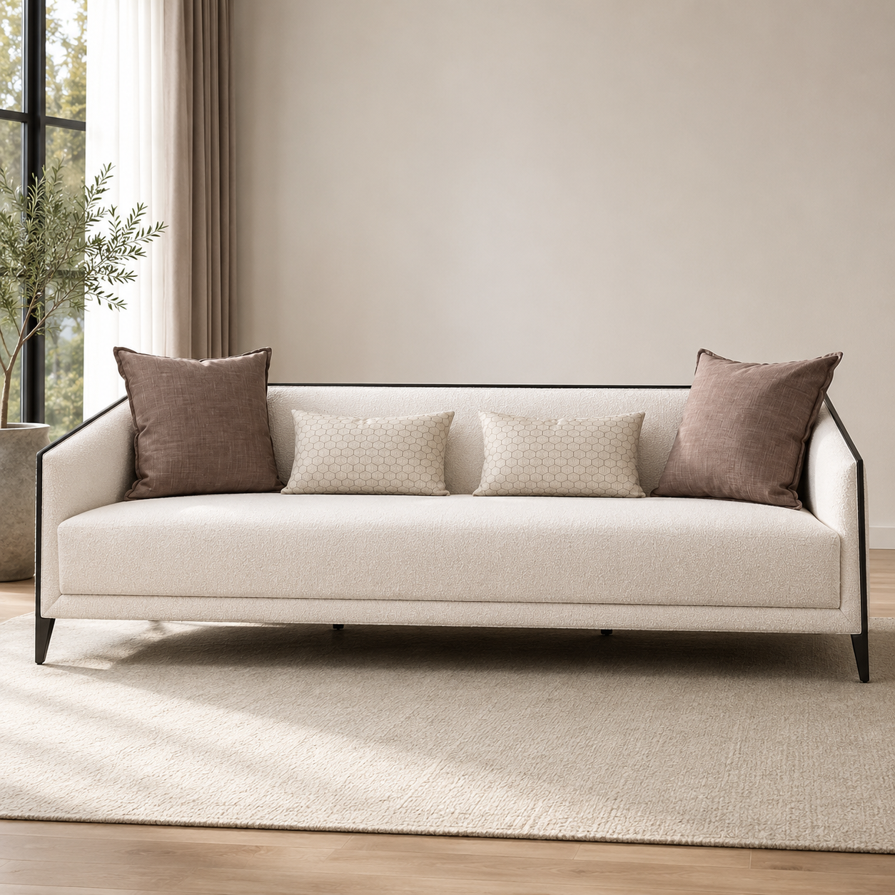 Prestige Cream 4 Seater Sofa
