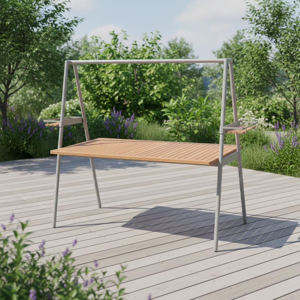 Copenhagen Grey Tipi rect. Table Compact Outdoor Living