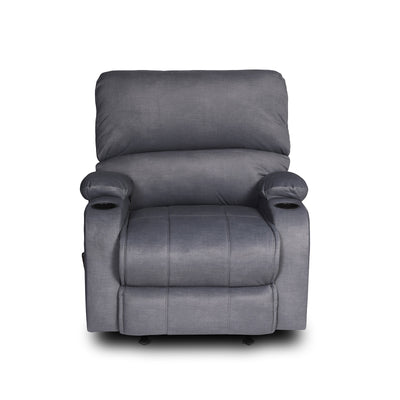 RELAX Cinema Recliner Chair with Cup Holder , Velvet , GRAY  .