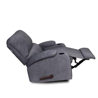 RELAX Cinema Recliner Chair with Cup Holder , Velvet , GRAY  .