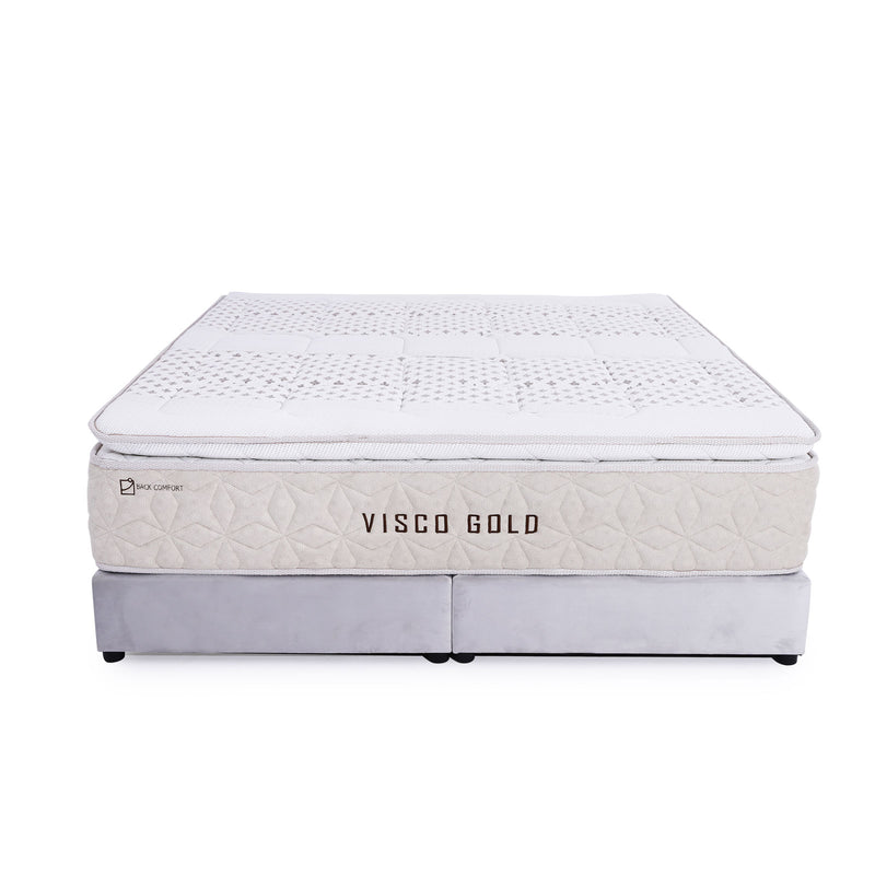 Visco Gold Mattress | Height 37 cm | Softness 5/10 | 23 Memory Foam Layers | Single-Side Use.