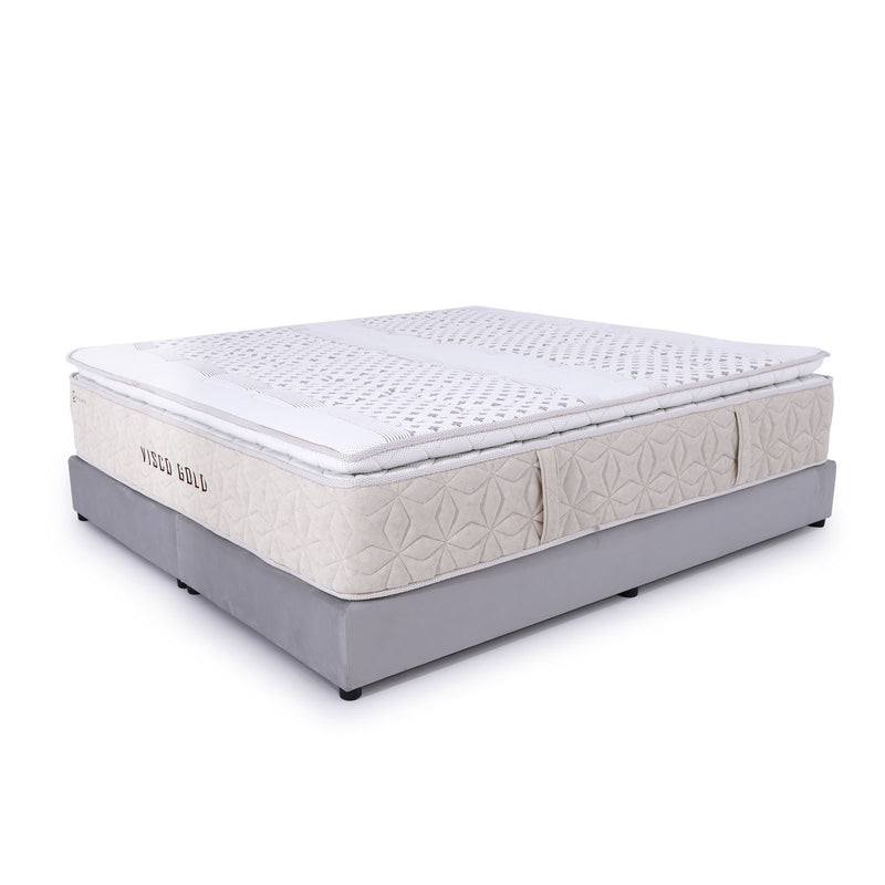 Visco Gold Mattress | Height 37 cm | Softness 5/10 | 23 Memory Foam Layers | Single-Side Use.