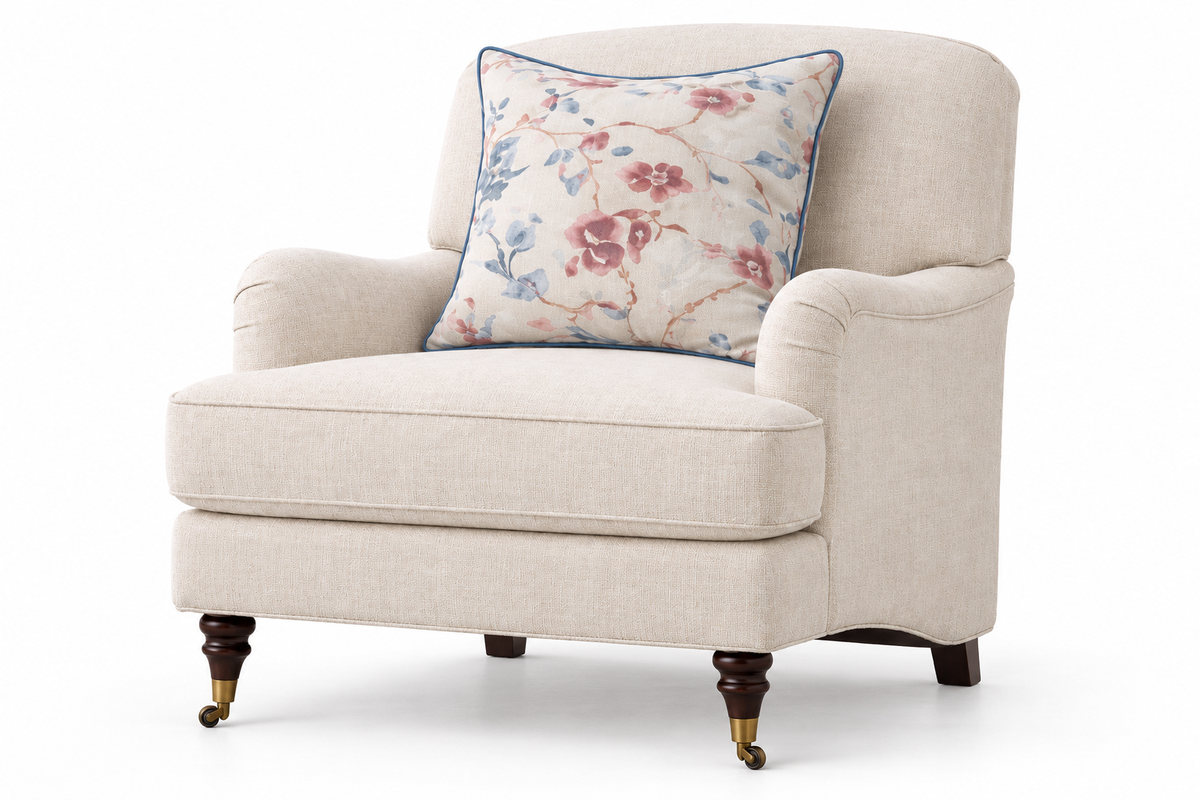 Country Rose Cottage by Noof Alaboudi Arm Chair