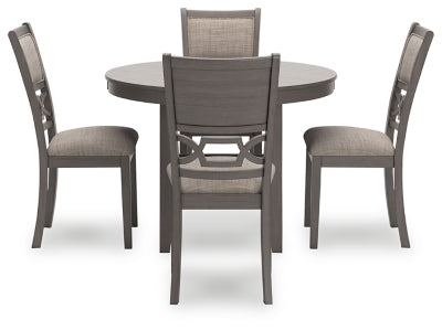 Wrenning Dining Table and 4 Chairs (Set of 5)