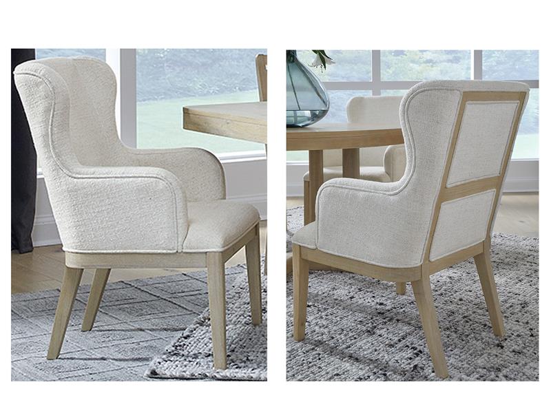 Dining Arm Chair w/Upholstered Seat & Back