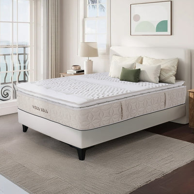 Visco Gold Mattress | Height 37 cm | Softness 5/10 | 23 Memory Foam Layers | Single-Side Use.