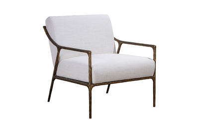 iron linen - Gold  Accent chair