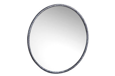 iron Round mirror- Silver -MEDIUM