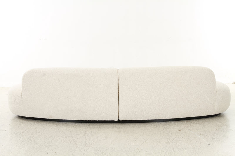 Björn Bouclé Cream Sofa (W306cm)