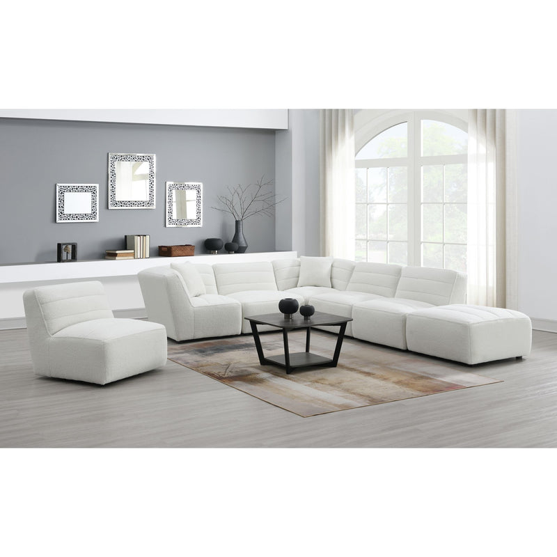 Defender Sectional Swivel Chair In White