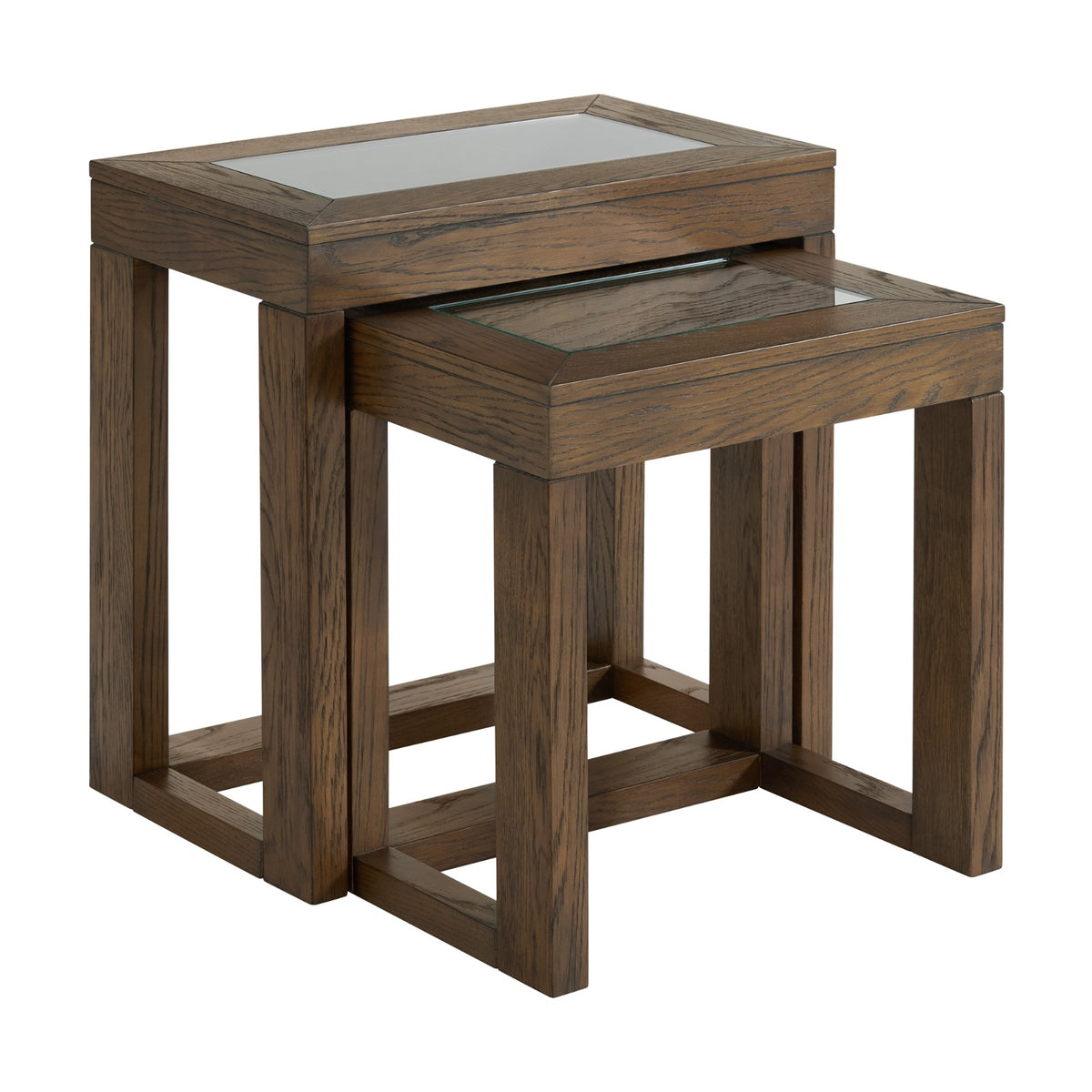 Layali Nesting End Table - Glass Top
