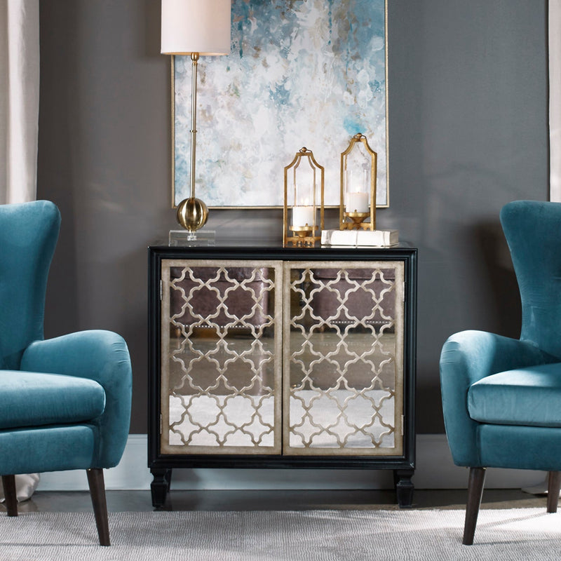 Franzea Mirrored Console Cabinet