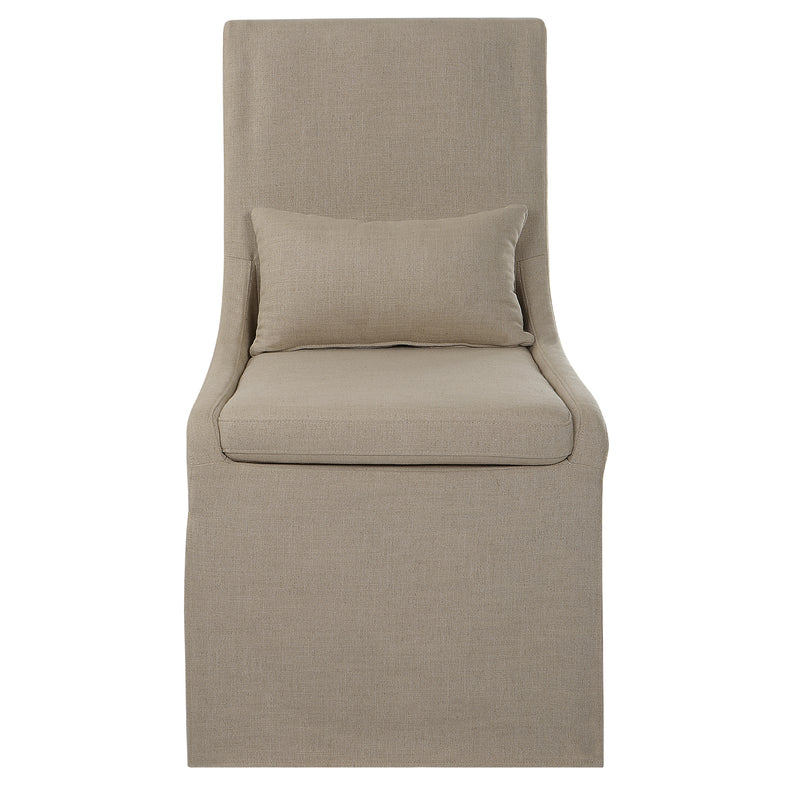 Coley Armless Chair, Tan