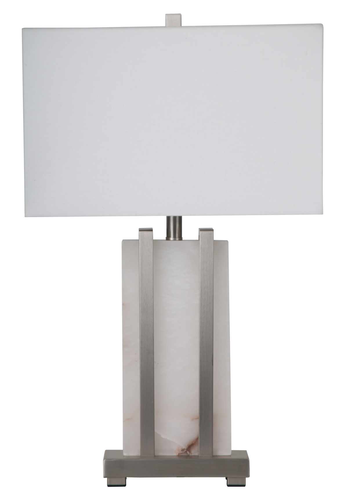 Stark Alabaster Table Lamp in Silver-64.5cm H