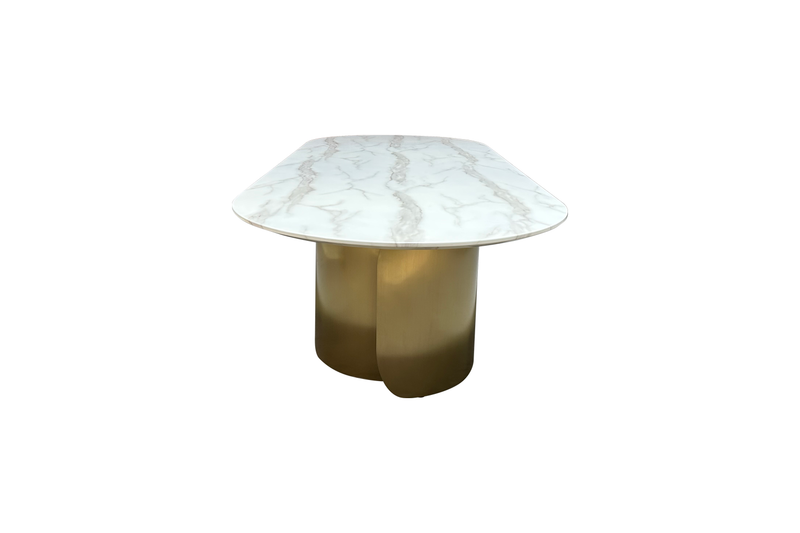 Oval Marble Dining Table -12 Persons