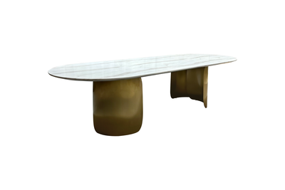 Oval Marble Dining Table -12 Persons