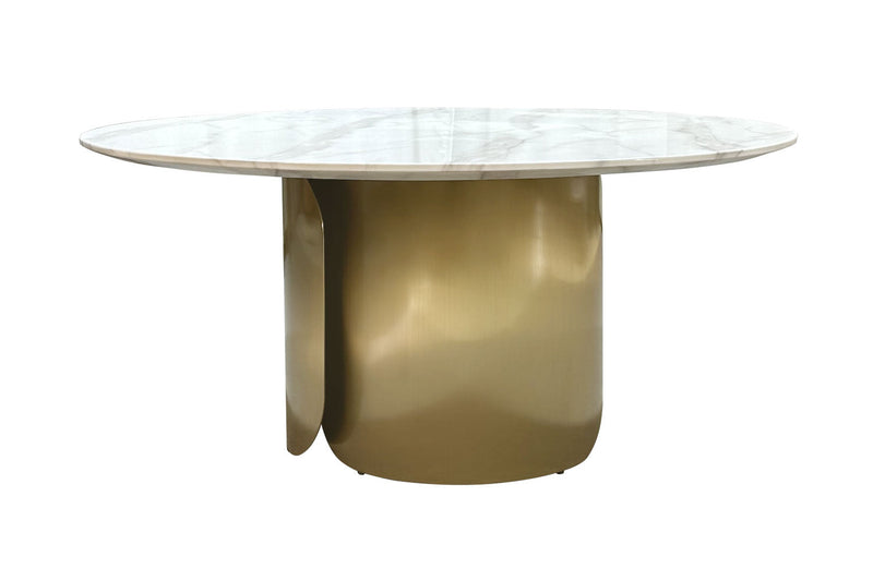 Round marble table- 6 seater