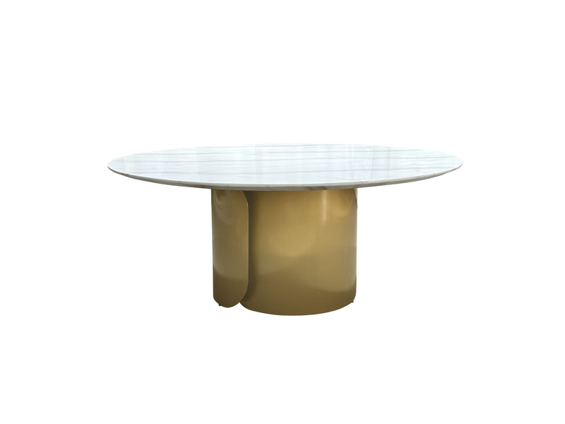 Round marble table- 8 seater