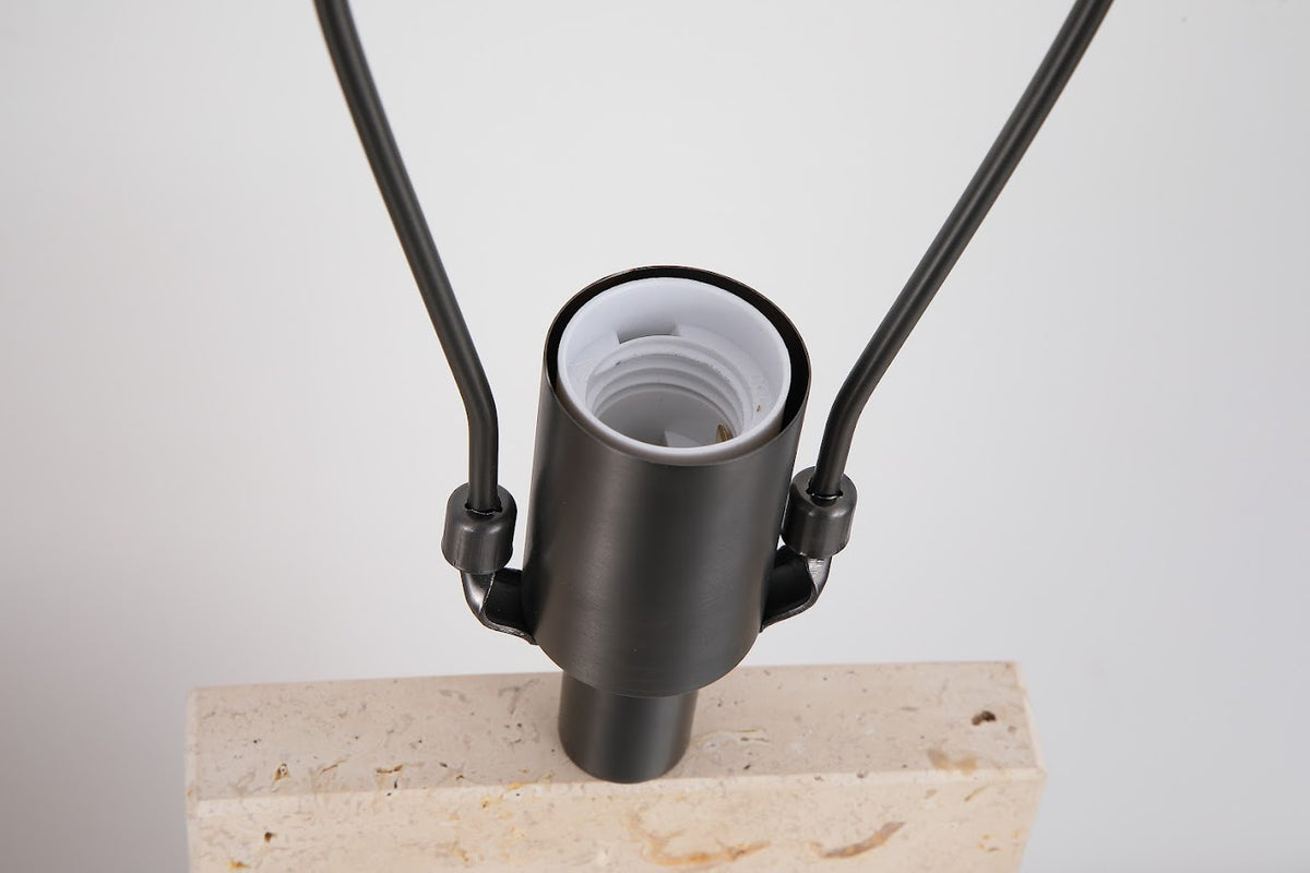 Luma Stone Travertine Beige Table Lamp