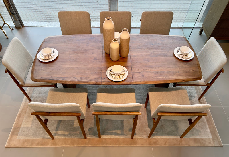 Milav DINING TABLE  LONG Wood Top