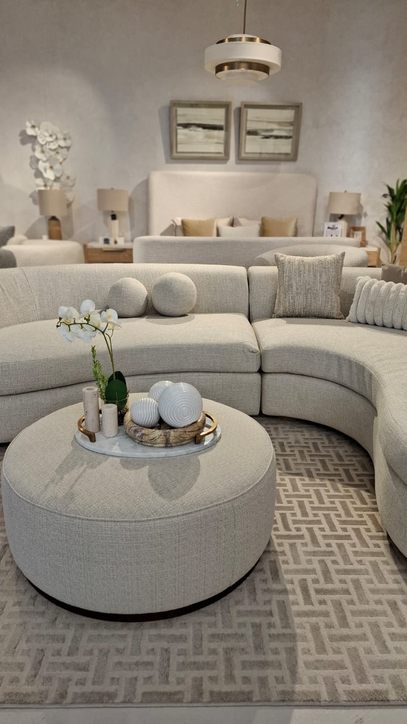 Snow Linen Beige Left Chaise Sectional