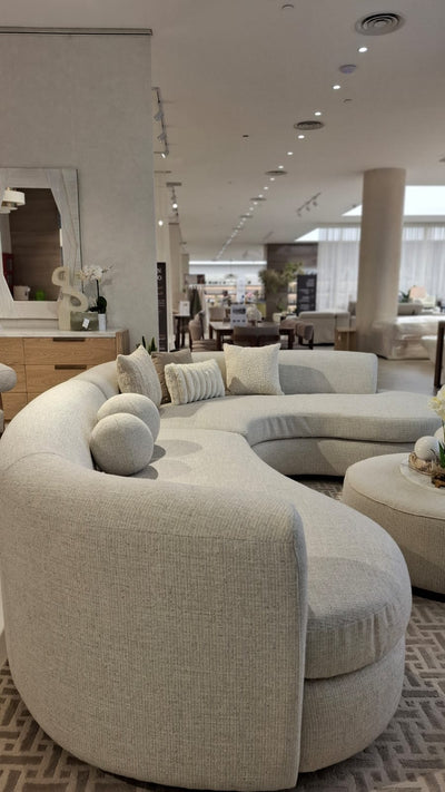 Snow Linen Beige Left Chaise Sectional