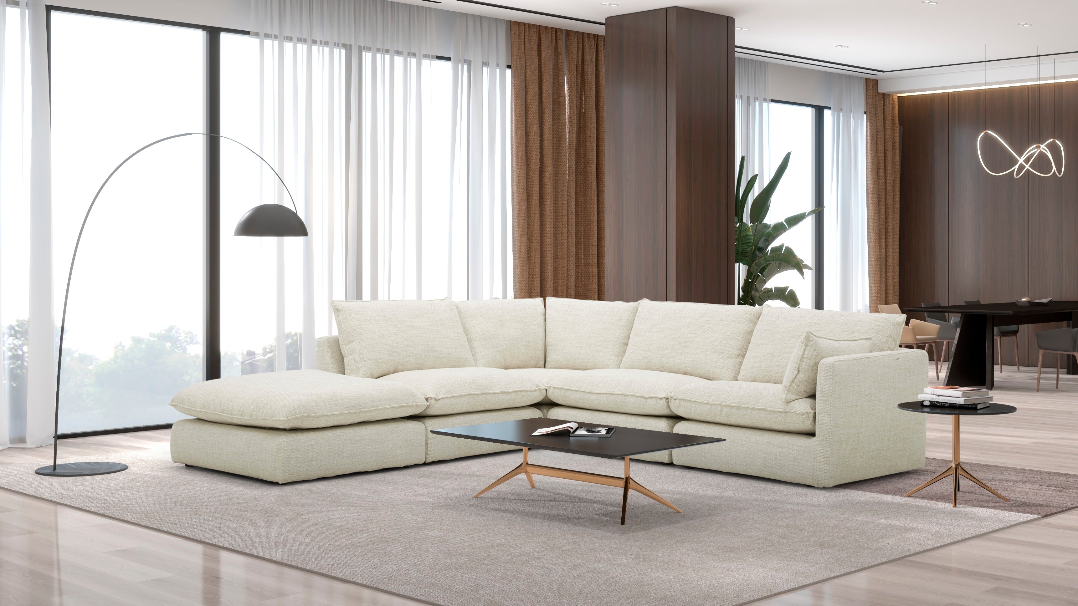 Bologna Beige Sectional