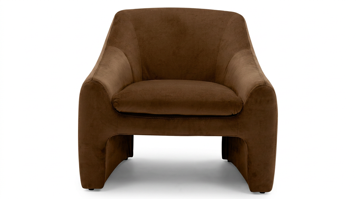 Berliner Brown Arm Chair