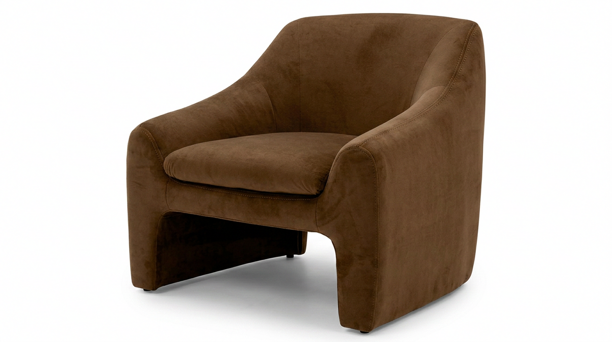 Berliner Brown Arm Chair