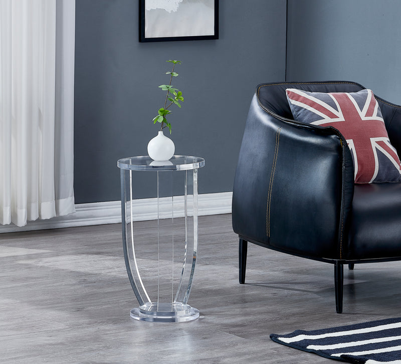 Acrylic Round Side Table