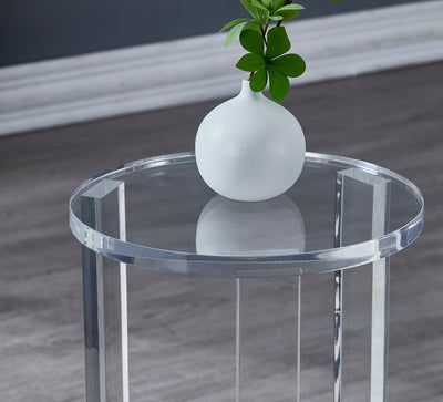 Acrylic Round Side Table