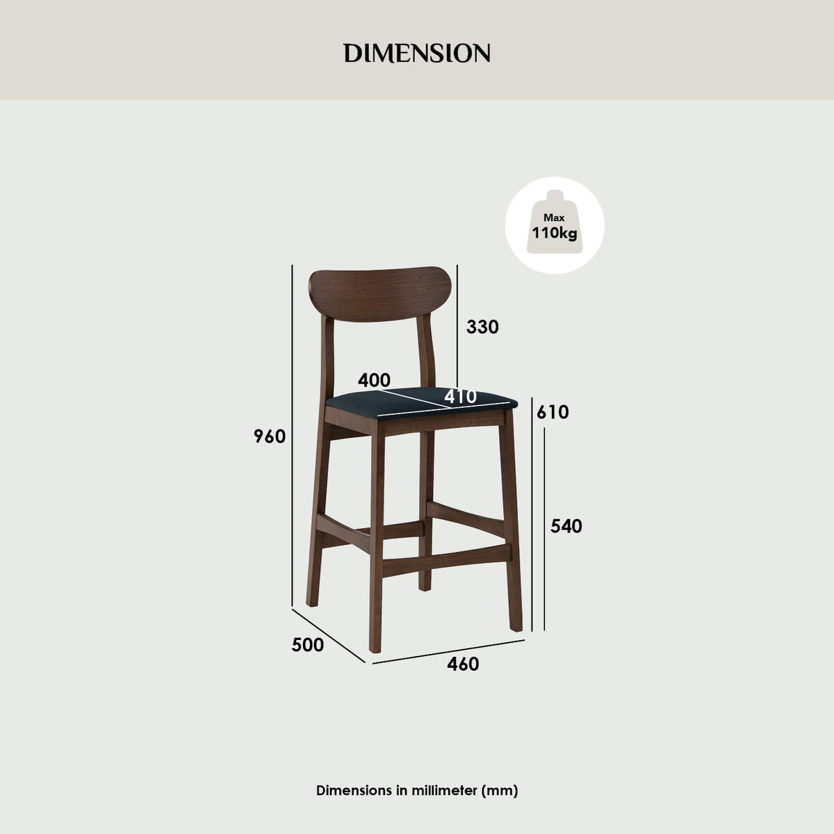 LENNOX COUNTER CHAIR