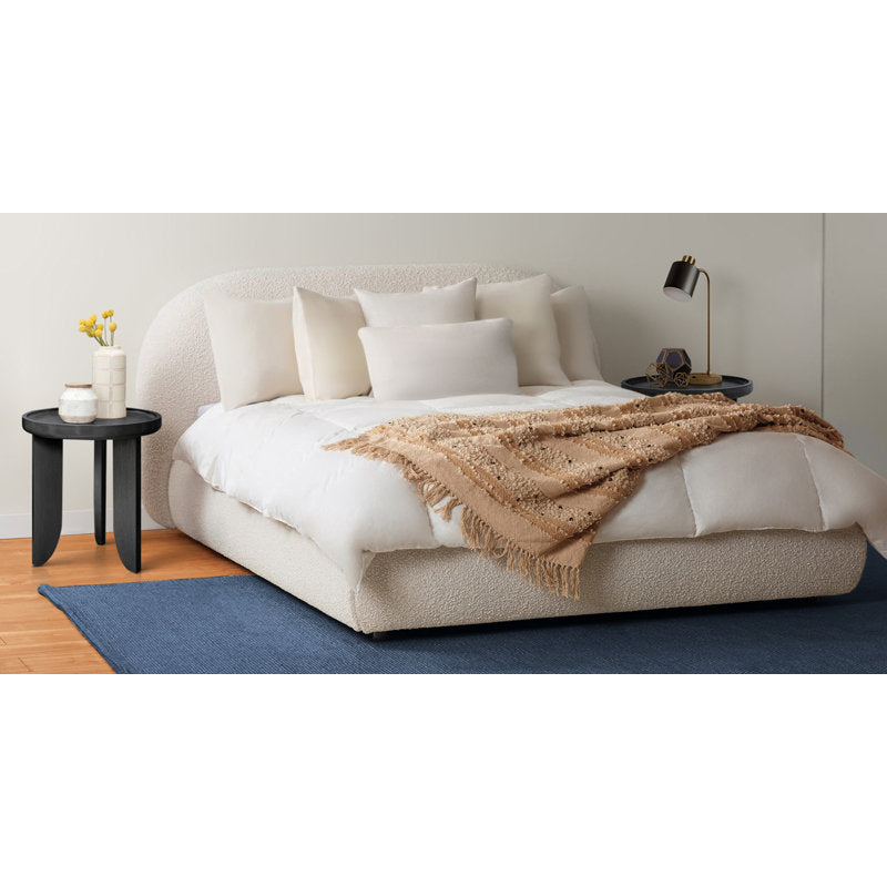Royal | Beige Boucle LunarLuxGlow Bed - Beige