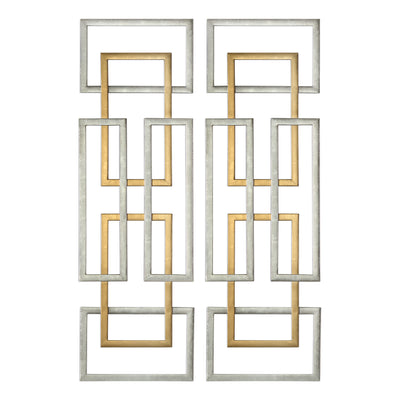Aerin Metal Wall Panels, S/2