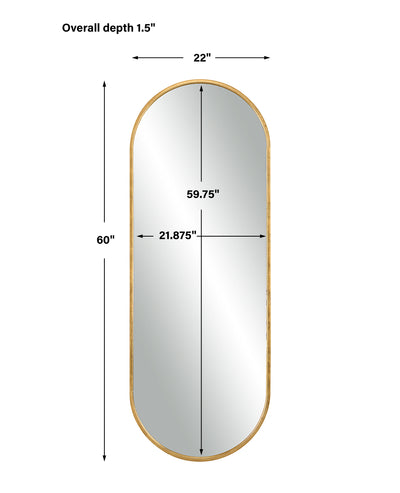 Varina Tall Mirror, Gold