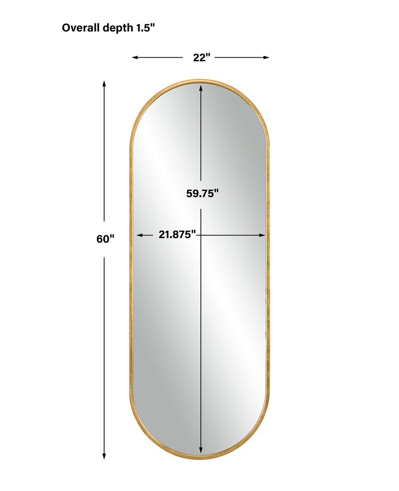 Varina Tall Mirror, Gold