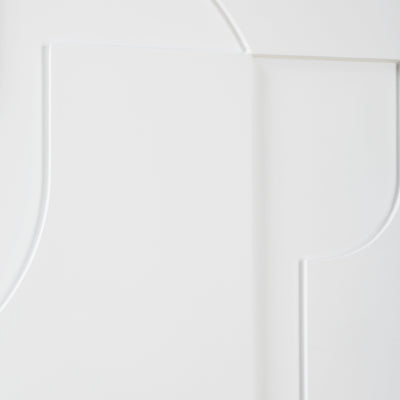 Contours White Wall Decor, S/2