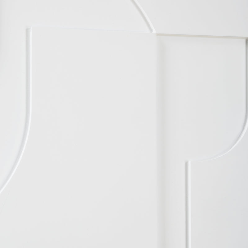 Contours White Wall Decor, S/2