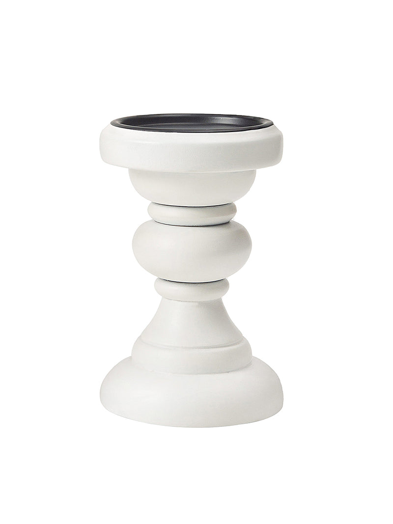 Haute Wooden Candle Stand ( White)