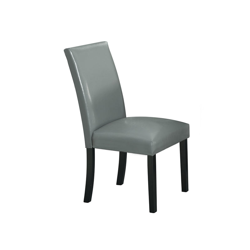 Meridian Side Chair W/Grey PU No Nailhead (2 Per Pack)