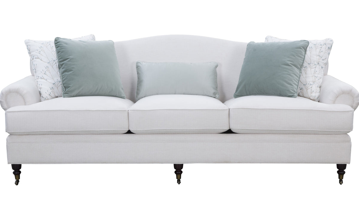 Novelle White Cream Sofa 238cm