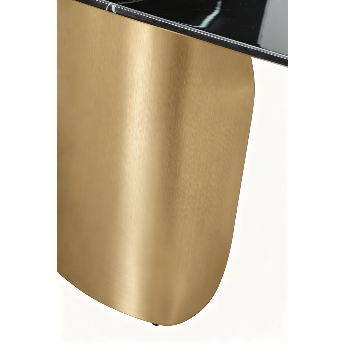 Twirl Ocean Storm Gold Dining Table-200 Cm
