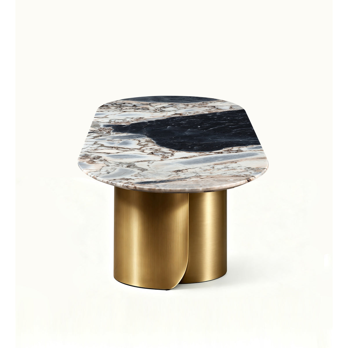 Twirl Ocean Storm Gold Table-240 Cm