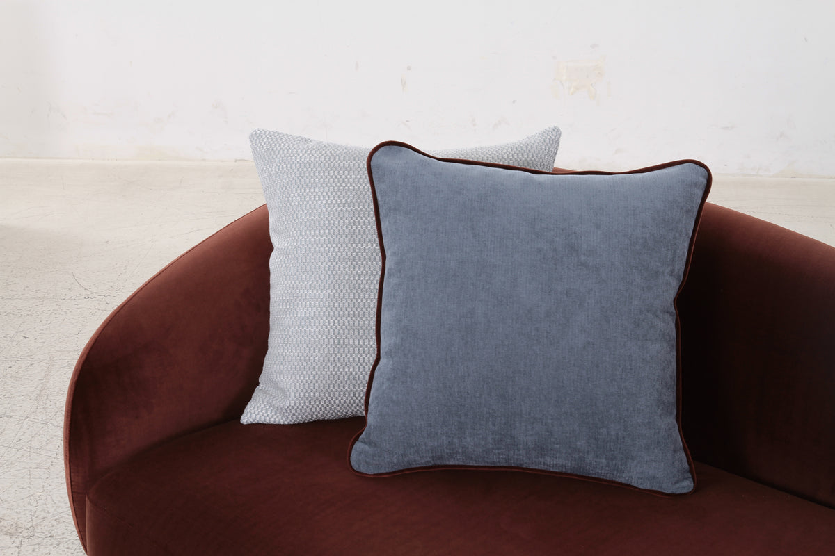 Boho Burgundy Velvet Chaise