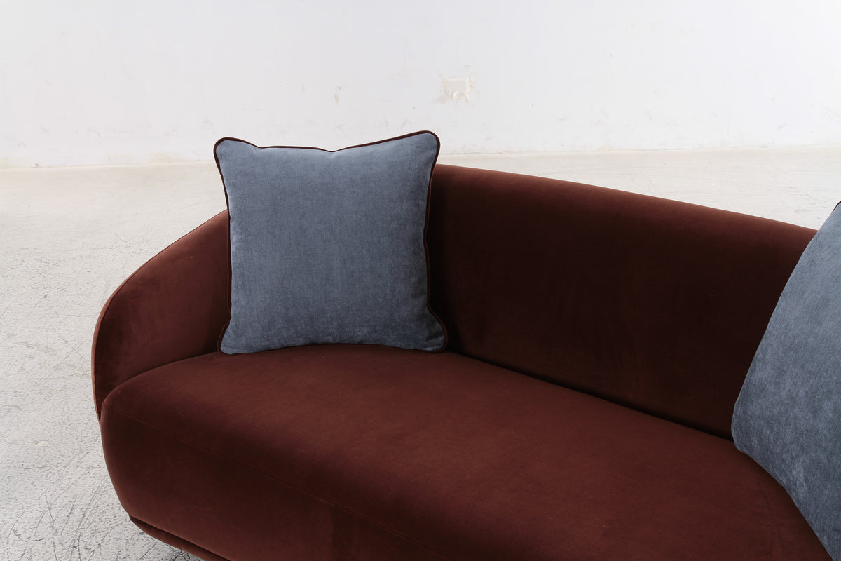 Boho Burgundy Velvet 2 Seater