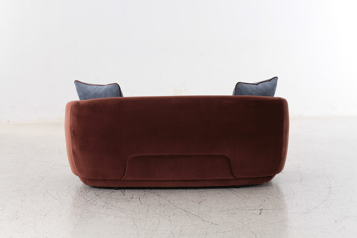 Boho Burgundy Velvet 2 Seater