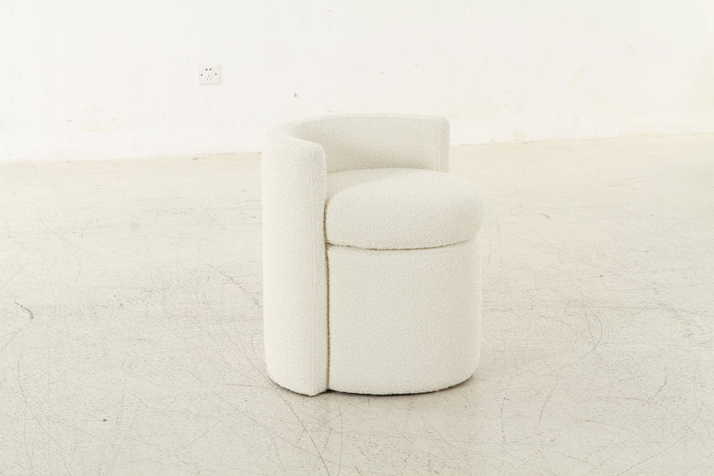 Mono off White Ottoman