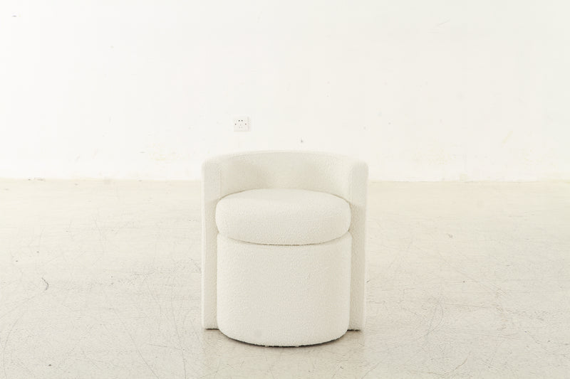 Mono off White Ottoman